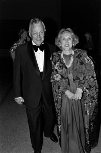 Joseph Lauder and Estee Lauder attend a party at the Metropolitan Museum of Art in New York City on April 14, 1980.