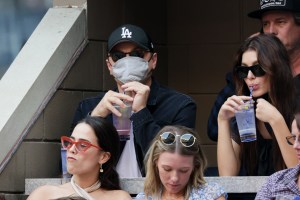 Leonardo DiCaprio in the Grey Goose Suite at the 2021 US Open, Sunday, Sep. 12, 2021 in Flushing, NY. (David Dow)