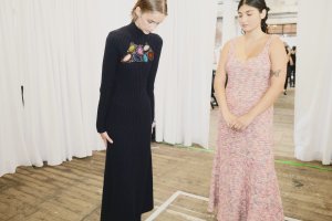 Backstage at Gabriela Hearst RTW Spring 2022