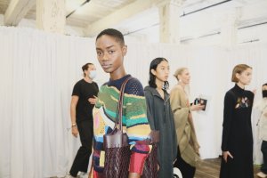 Backstage at Gabriela Hearst RTW Spring 2022