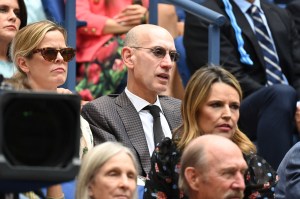 NBA Commissioner, Adam Silver attends the Women's Singles championship match at the 2021 US Open, Saturday, Sep. 11, 2021 in Flushing, NY. (Garrett Ellwood/USTA via AP)