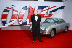 Hans Zimmer poses for photographers upon arrival for the World premiere of the new film from the James Bond franchise 'No Time To Die', in London Tuesday, Sept. 28, 2021. (Photo by Joel C Ryan/Invision/AP)