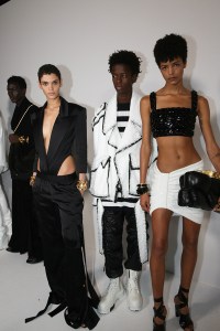 Backstage at Balmain RTW Spring 2022