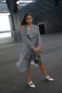 Brittany O'Grady in the front row at Coach  RTW Spring 2022