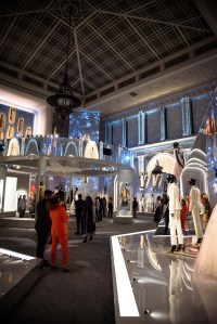 The scene at the Dior exhibit.