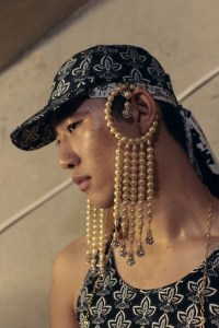 Backstage at Edward Crutchley RTW Spring 2022