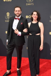 Phil Donney and Laura Donney at the 73rd Primetime Emmy Awards held at L.A. Live on September 19, 2021.