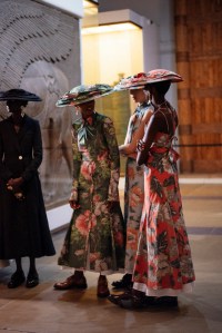 Backstage at Erdem RTW Spring 2022