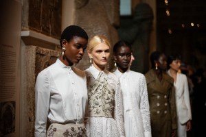 Backstage at Erdem RTW Spring 2022