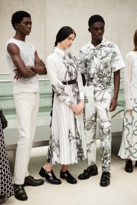 Backstage at Erdem RTW Spring 2022