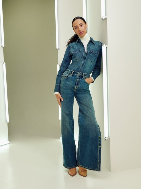 Dark washes, flare jeans and tie-dye are among the sartorial statements in Target’s Fall Designer Collection due in stores on Sept. 25.