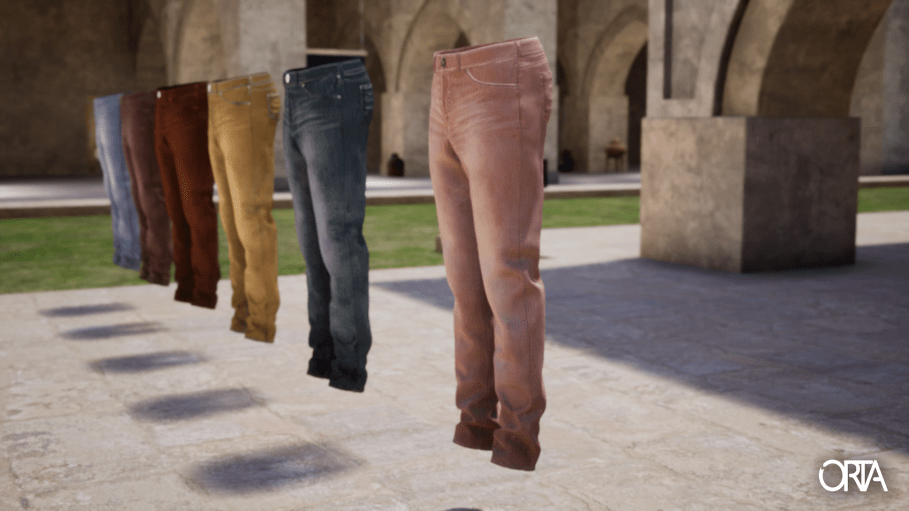 ORTA’s online virtual reality (VR) experience enables partners to view denim fabrics in 3D and reduces the need for physical sampling.