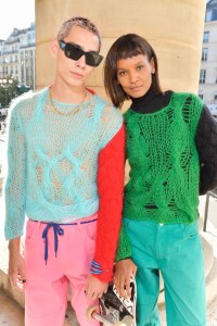 Front row at Raf Simons RTW Spring 2022
