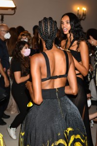Backstage at Roberto Cavalli RTW Spring 2022