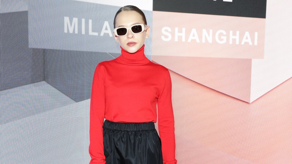 MILAN, ITALY - SEPTEMBER 24: Shira Haas attends the Prada Show during Milan Fashion Spring/Summer 2022 on September 24, 2021 in Milan, Italy. (Photo by Vittorio Zunino Celotto/Getty Images for Prada)