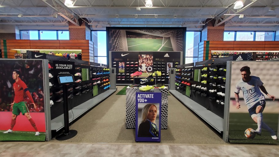 One of Dick's Sporting Goods' Soccer Shops, which began opening in select stores in April.