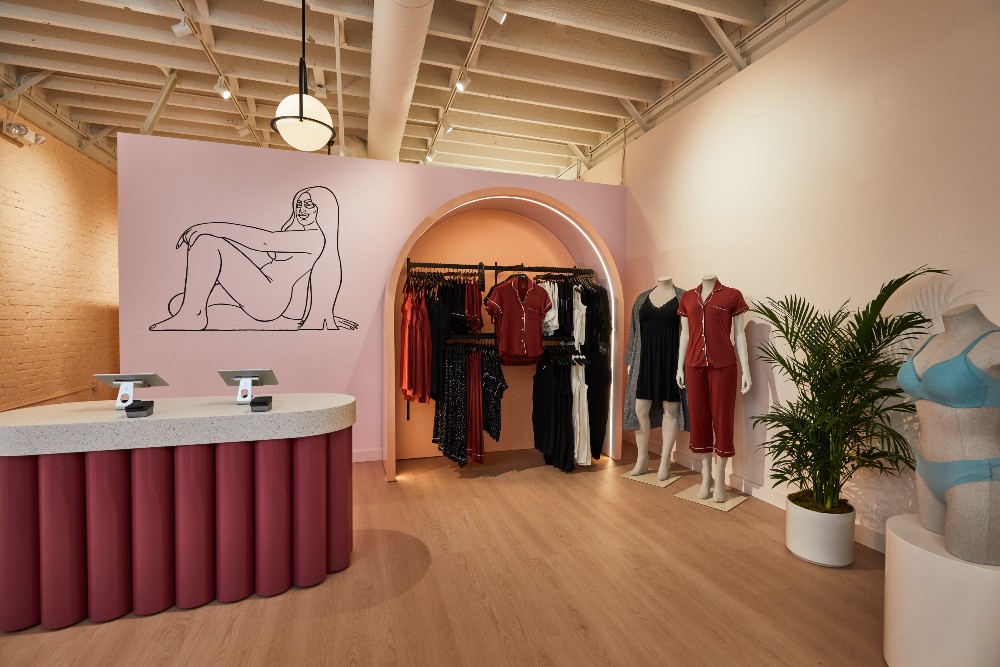 All three California stores will feature commissioned murals by L.A. artist D’Ara Nazaryan, who is known for her female-centric illustrations.