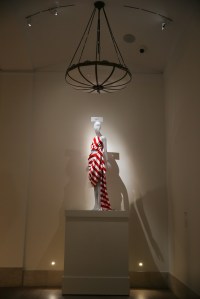 LRS’ Raul Solis designed this “American Dress” that is imprinted with social justice messages for spring 2021.