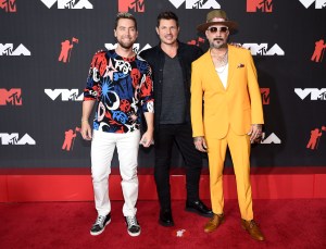 Lance Bass, Nick Lachey and AJ McLean