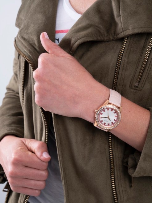Guess partnered with The Get In Touch Foundation on a range of eyewear and watches in honor of Breast Cancer Awareness Month in October.