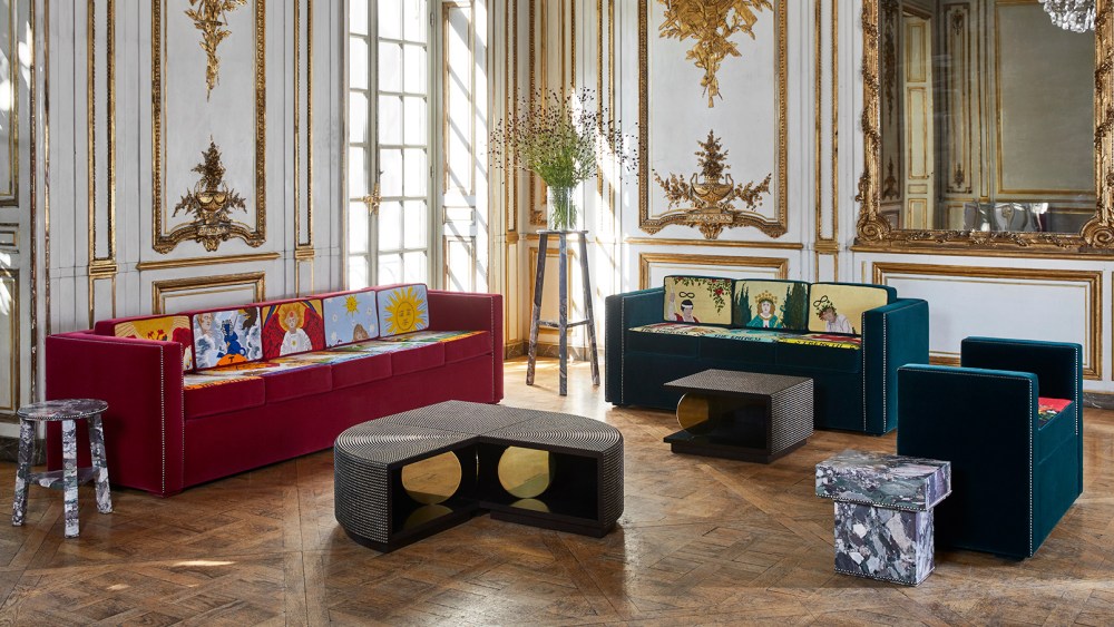 Items from Alexis Mabille's debut furniture line.