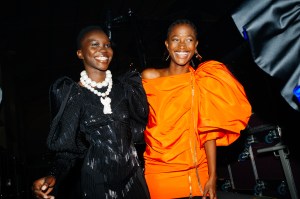 Backstage at AZ Factory RTW Spring 2022