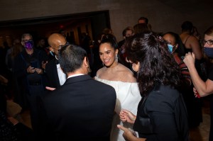 Misty Copeland attends the American Ballet Theatre Fall Gala at David H. Koch Theater at Lincoln Center in New York, New York on October 26, 2021.