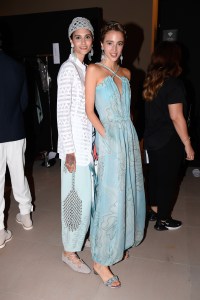 Backstage at Giorgio Armani RTW Spring 2022