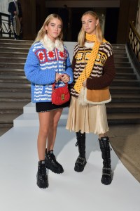 Front row at Miu Miu RTW Spring 2022