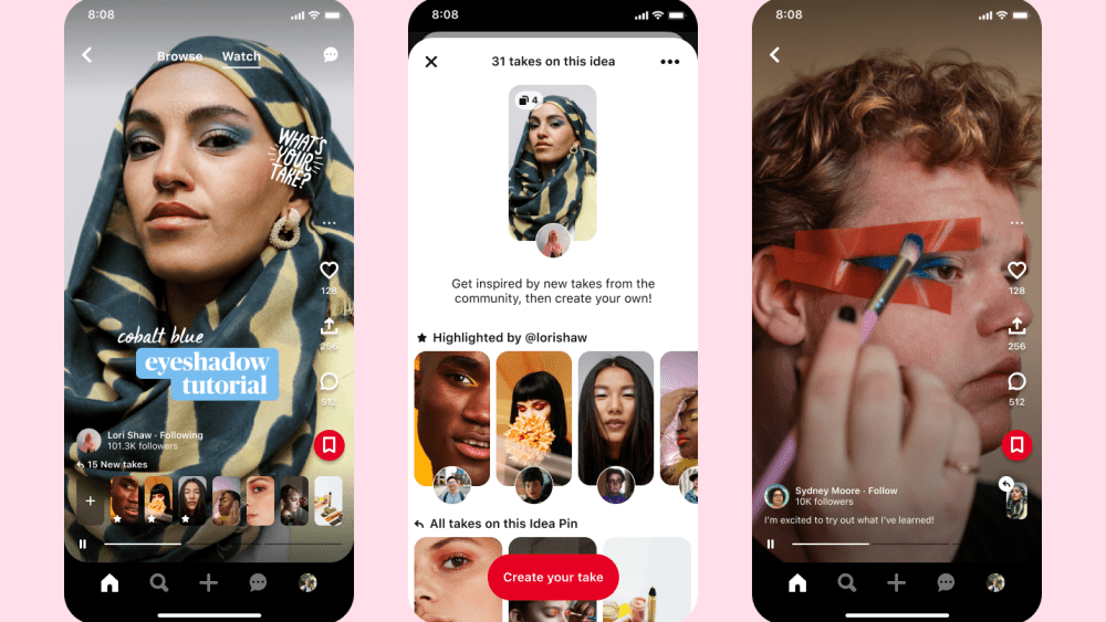 Pinterest has an array of changes in the works to boost shopping through Idea Pins, including a new affiliate deal with Amazon, personalized recommendations and AR makeup try-ons.
