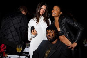 Emily Ratajkowski, Renell Medrano and ASAP Ferg