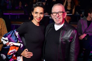 Farida Khelfa and Jean Paul Gaultier