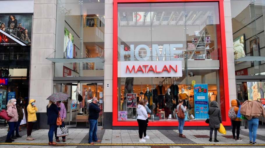 Dresses, tops and formalwear sales grew as people refreshed their work wardrobe, while Matalan continued with expansion in home categories.