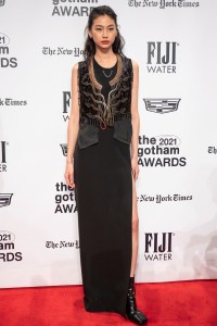 Jung Ho-yeon attends the 2021 Gotham Awards at Cipriani Wall Street in New York, New York, on Nov. 29, 2021. (Photo by Gabriele Holtermann/Sipa USA)(Sipa via AP Images)