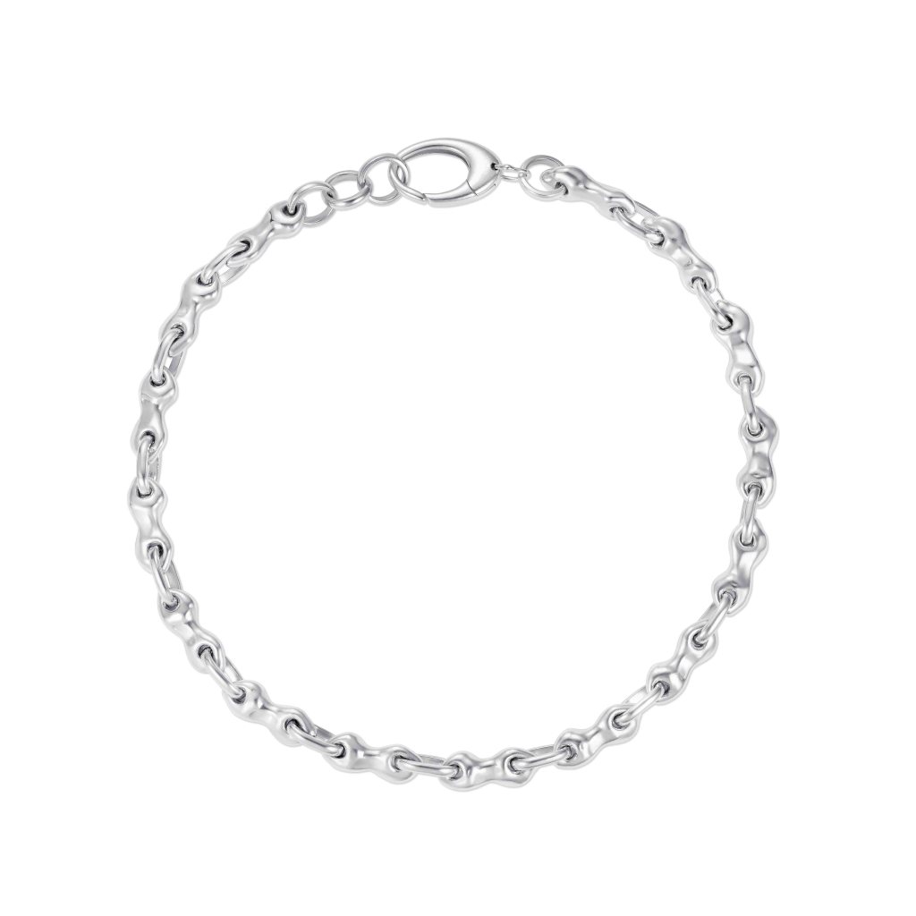 Angharad Silver Link Necklace