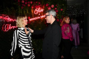 January Jones and Brandon Maxwell