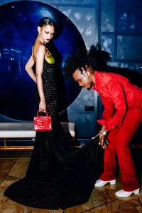 Theophilio designer Edvin Thompson and Amelia Rami get ready for the 2021 CFDAs.