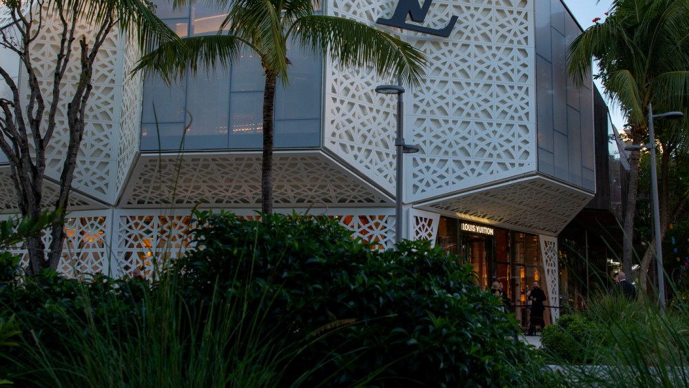 The Louis Vuitton Men's Store in Miami.