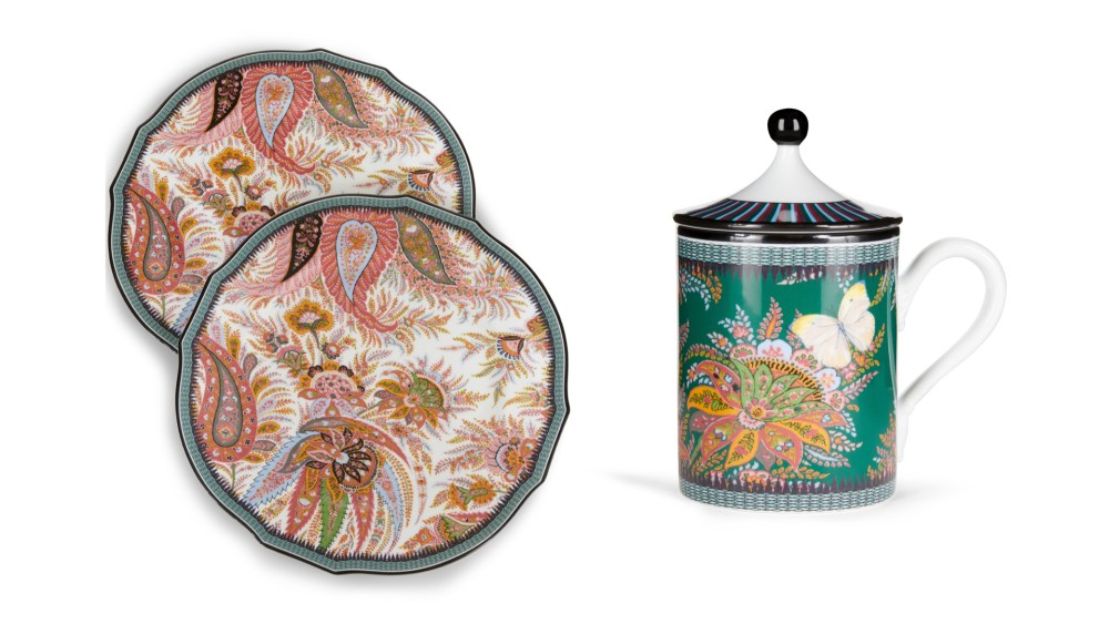 Items from the Etro and Ginori 1735 porcelain collection.