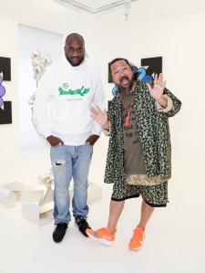 Inside Virgil Abloh and Takashi Murakami Exhibition Opening Party, 2018.