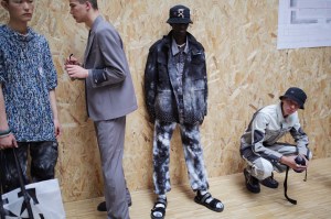Backstage at Off-White Men's Spring 2020