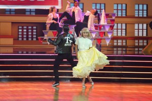 DANCING WITH THE STARS - "Grease Night" - This week on "Dancing with the Stars," "Grease is the word" as the 11 celebrity and pro-dancer couples take on performances inspired by "Grease" live on MONDAY, OCT. 18 (8:00-10:00 p.m. EDT), on ABC. (ABC/Christopher Willard)VAL CHMERKOVSKIY, OLIVIA JADE