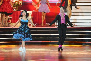 DANCING WITH THE STARS - "Grease Night" - This week on "Dancing with the Stars," "Grease is the word" as the 11 celebrity and pro-dancer couples take on performances inspired by "Grease" live on MONDAY, OCT. 18 (8:00-10:00 p.m. EDT), on ABC. (ABC/Christopher Willard)
SUNI LEE, SASHA FARBER