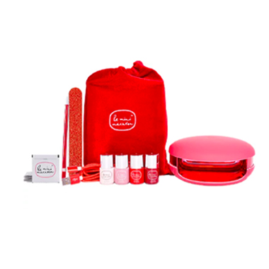 Le Mini Macaron Le Maxi “Rouge & Moi” Deluxe Gel Manicure Set