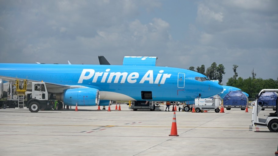 Cargo planes at an Amazon Air Gateway facility in Lakeland, Fla.