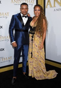 Leroy McClain, left, and Karen Pittman attend the premiere of HBO's "And Just Like That" at the Museum of Modern Art on Wednesday, Dec. 8, 2021, in New York. (Photo by Evan Agostini/Invision/AP)