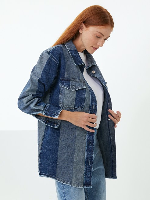 Kipas Denim Patchwork