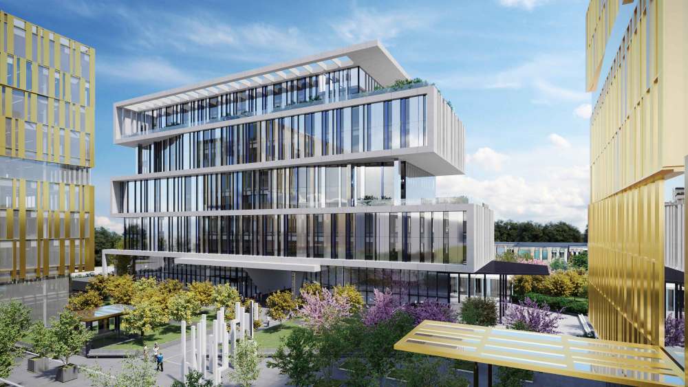 A render of the new building, which will house L'Oréal Italia's new headquarters starting 2024.
