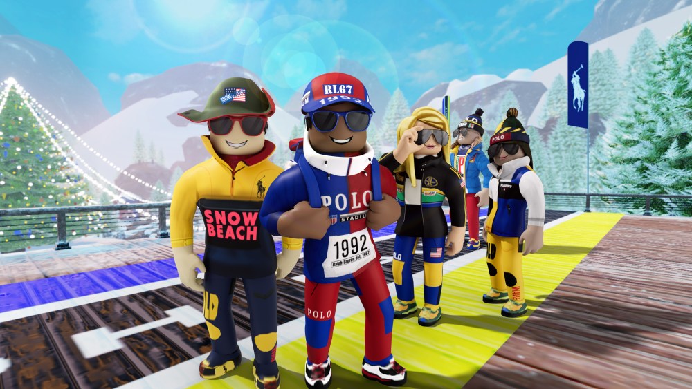 Ralph Lauren's latest virtual fashion collection, available for purchase exclusively in Roblox.