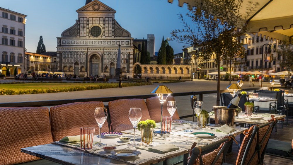 The terrace at The Place Firenze
